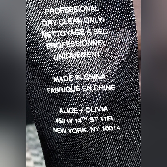 Alice + Olivia Black and White Plaid Flared Skirt Dress Pre-owned - Picture 6 of 8